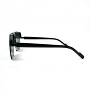 Octagon Rimless Sunglasses - Black